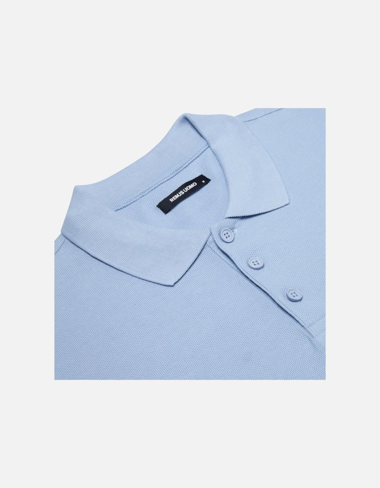 Pique Polo Shirt 22 Blue