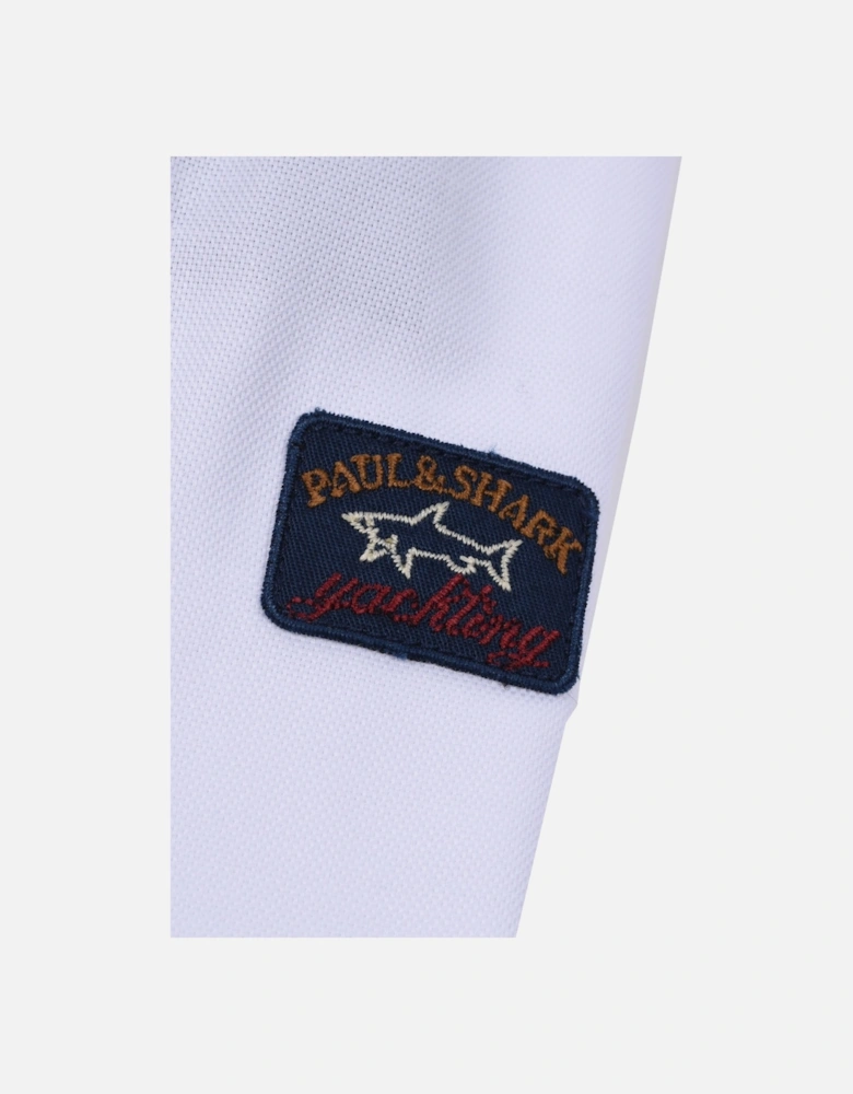 Paul And Shark Short Sleeved Button Down Collar Shirt White