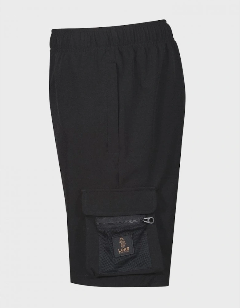 LUKE1977 Optimize Woven Cargo Shorts - Black