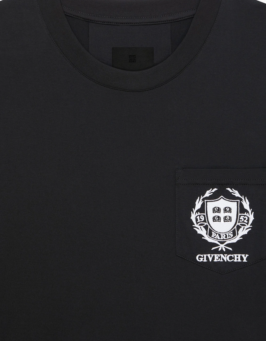 Crest Branded Cotton T-shirt Black