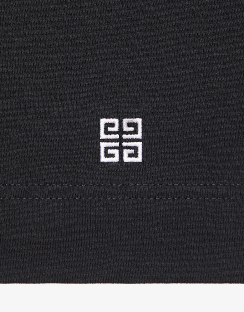 Crest Branded Cotton T-shirt Black