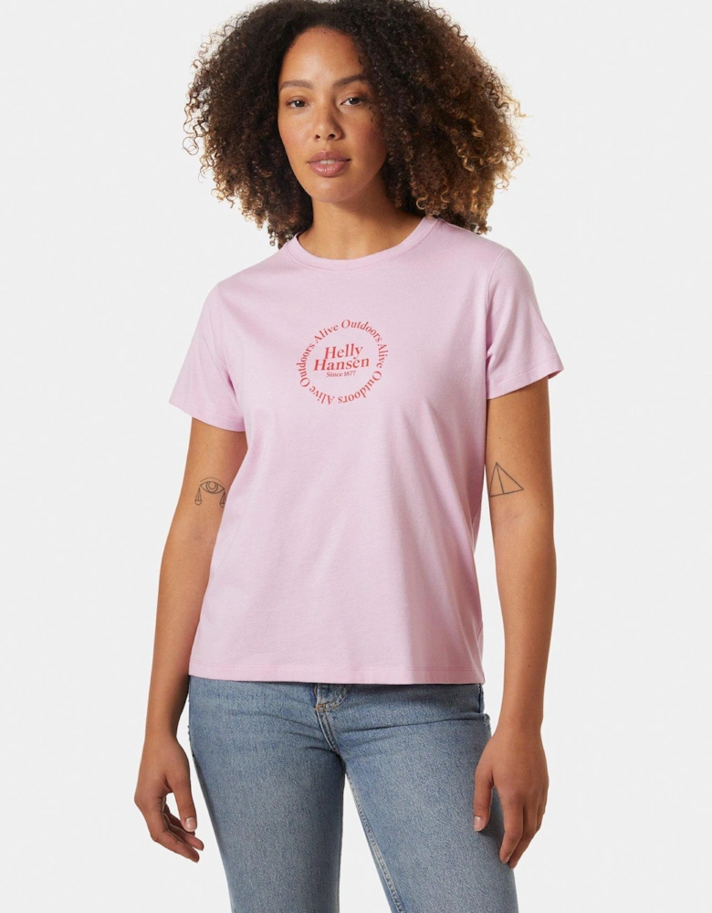 Womens Core Graphic T - Pink