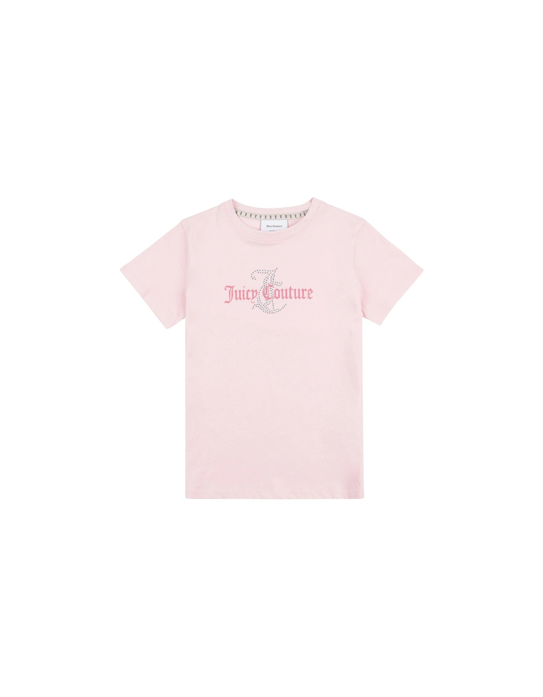 Girls Diamante Regular Short Sleeve T-shirt - Almond Blossom, 4 of 3