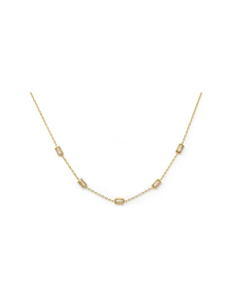 Rectangle Necklace - Yellow Gold