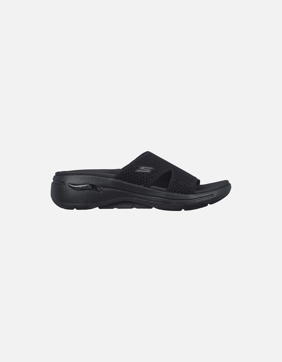 Skechers Womens Go Walk Arch Fit Sandals (Black), 5 of 4