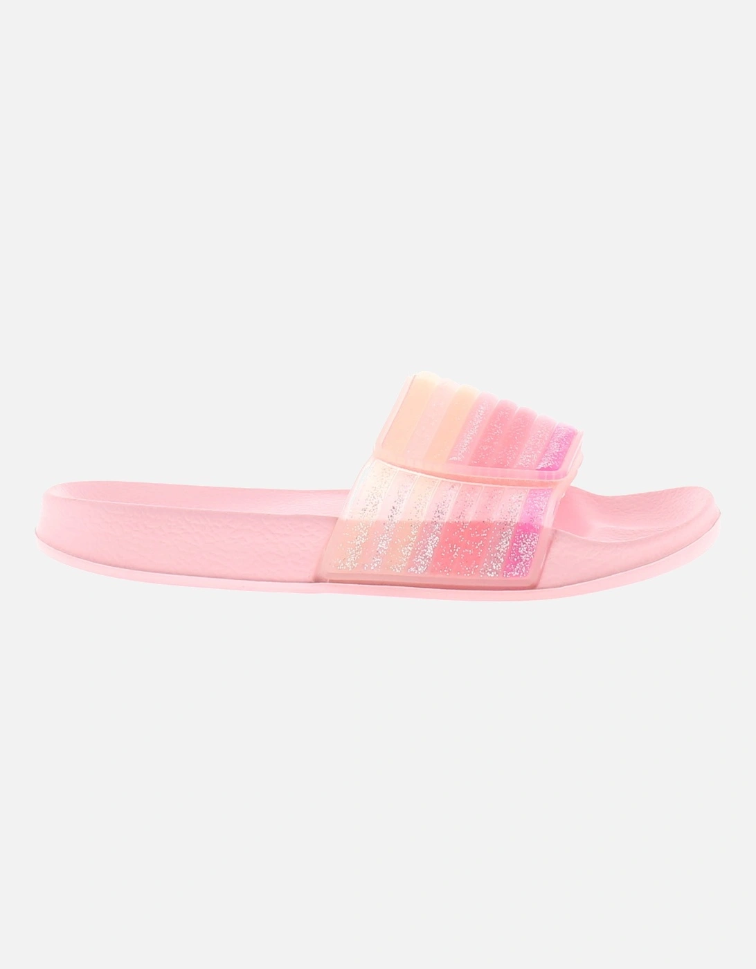 Girls Sandals Sliders Glitter pink UK Size