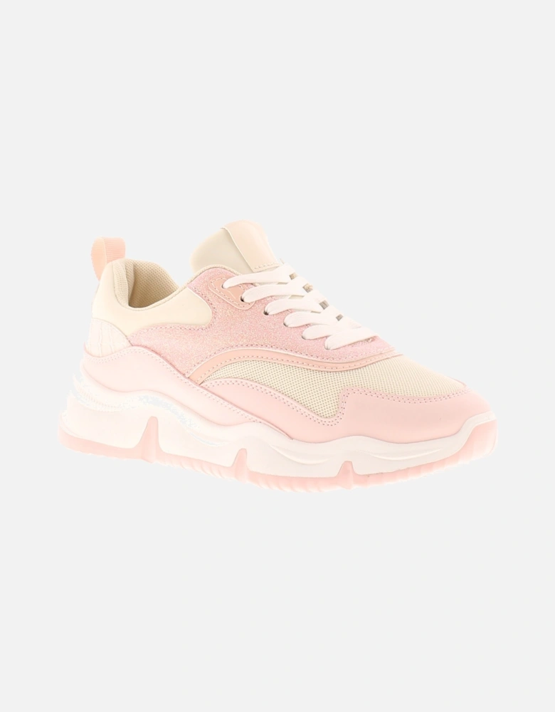 Womens Chunky Trainers Javelin Lace Up pink UK Size