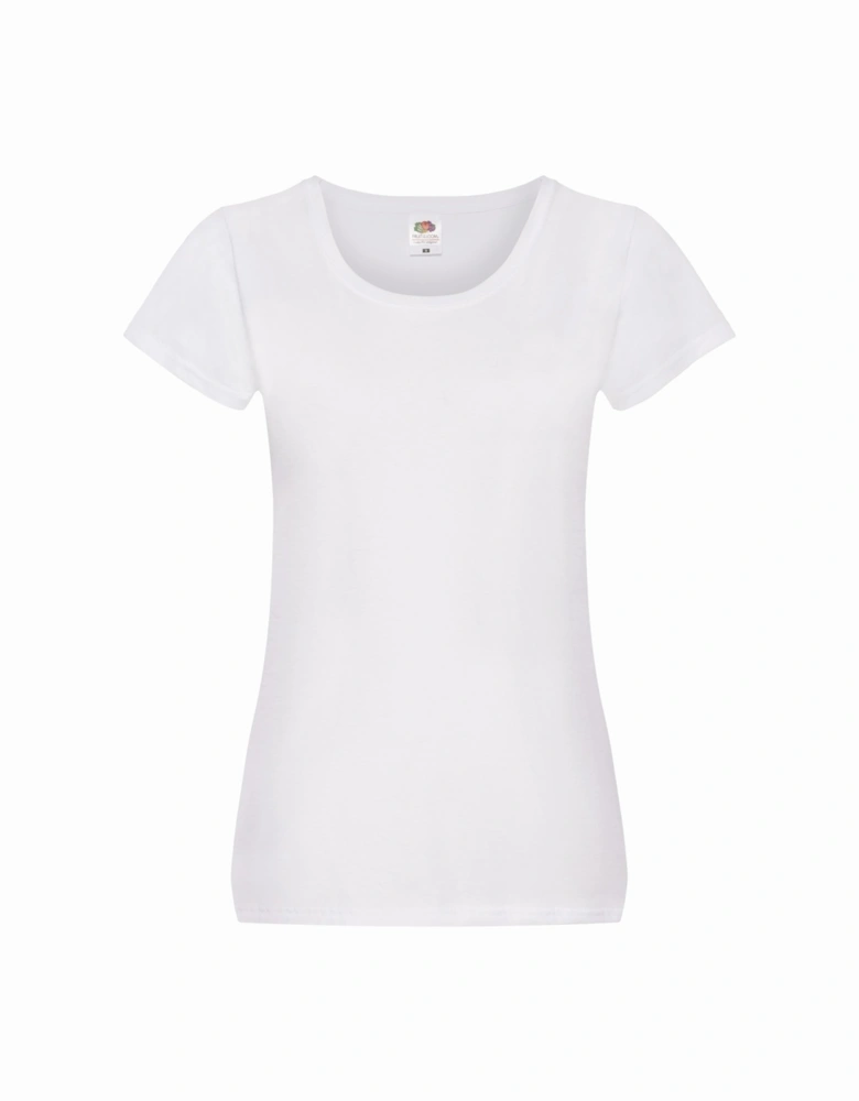 Womens/Ladies Original Plain Lady Fit T-Shirt