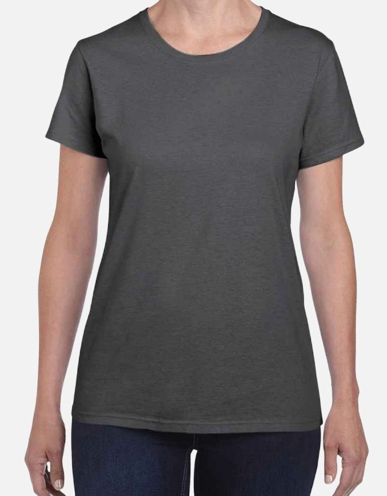 Womens/Ladies Heather Cotton Heavy T-Shirt