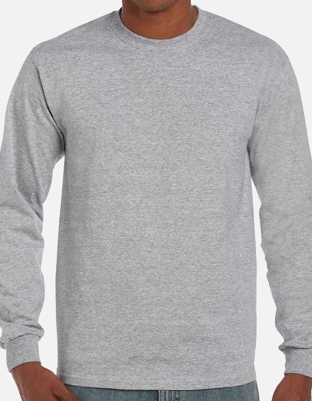Unisex Adult Ultra Cotton Plain Long-Sleeved T-Shirt, 4 of 3