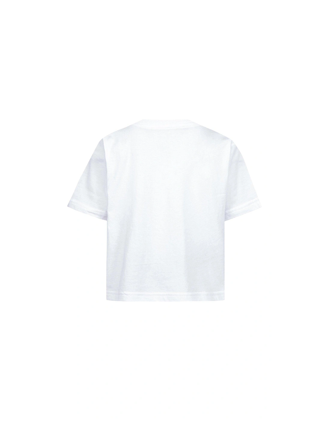 Younger Girls Signature Chuck Patch Boxy T-Shirt - White