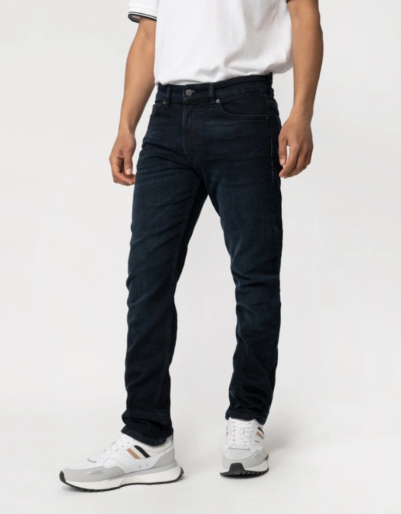 Orange Delaware BC-C Mens Slim Fit Comfort Stretch Dark Blue Denim Jeans