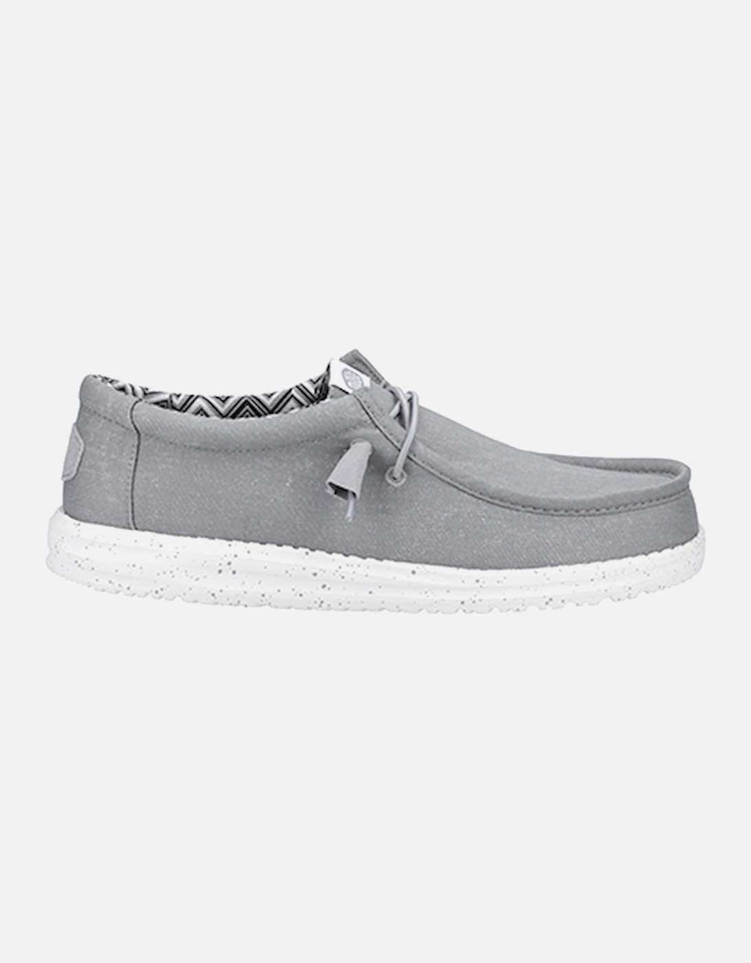 Men's Wally Canvas Classic Slip On Shoe Light Grey, 6 of 5