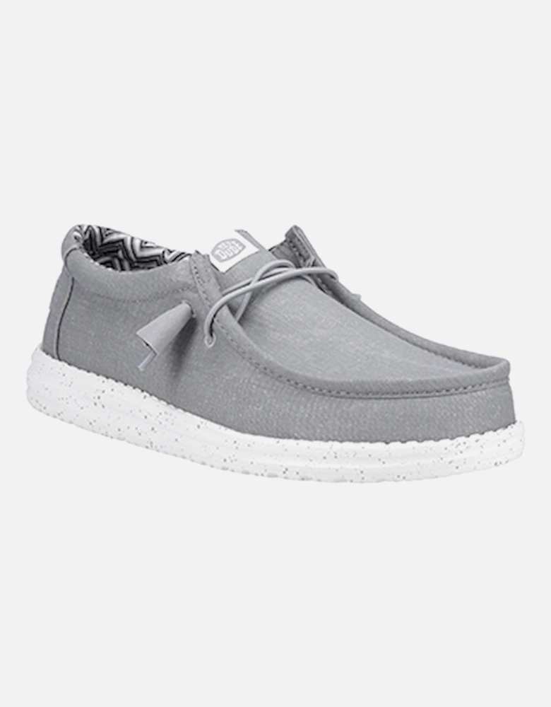 Men's Wally Canvas Classic Slip On Shoe Light Grey