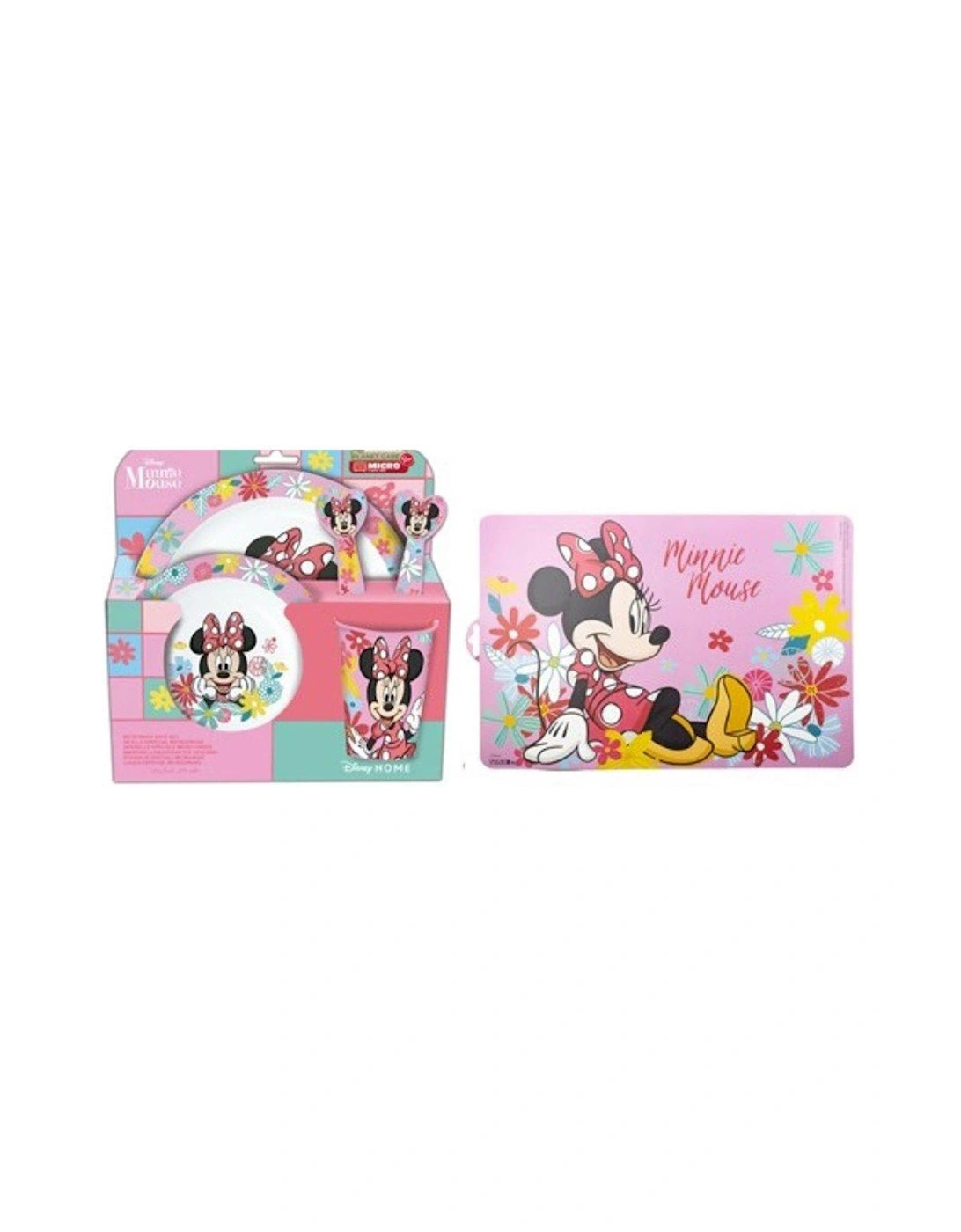 Minnie Mouse 6 Piece Premium Kids Dinner and Placemat Set, 3 of 2