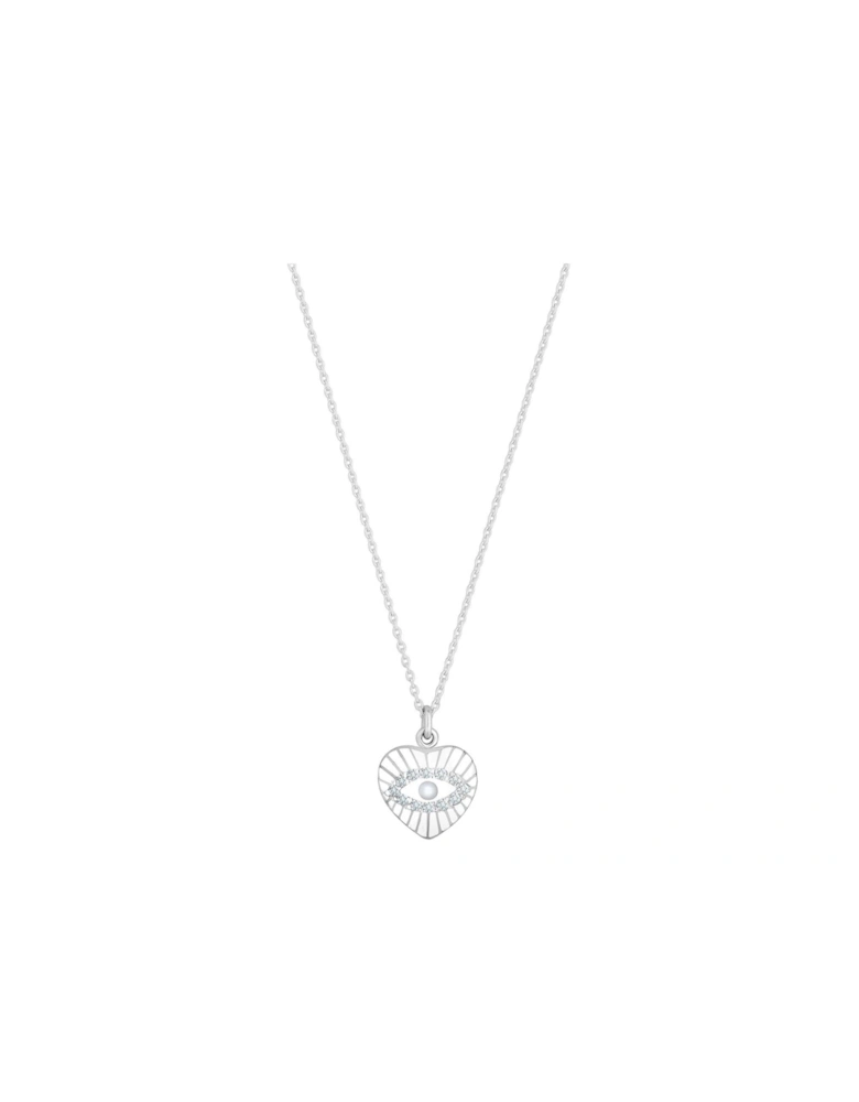 This Sterling Silver 925 Mother of Pearl Heart Pendant Necklace is a symbol of love and timeless elegance.