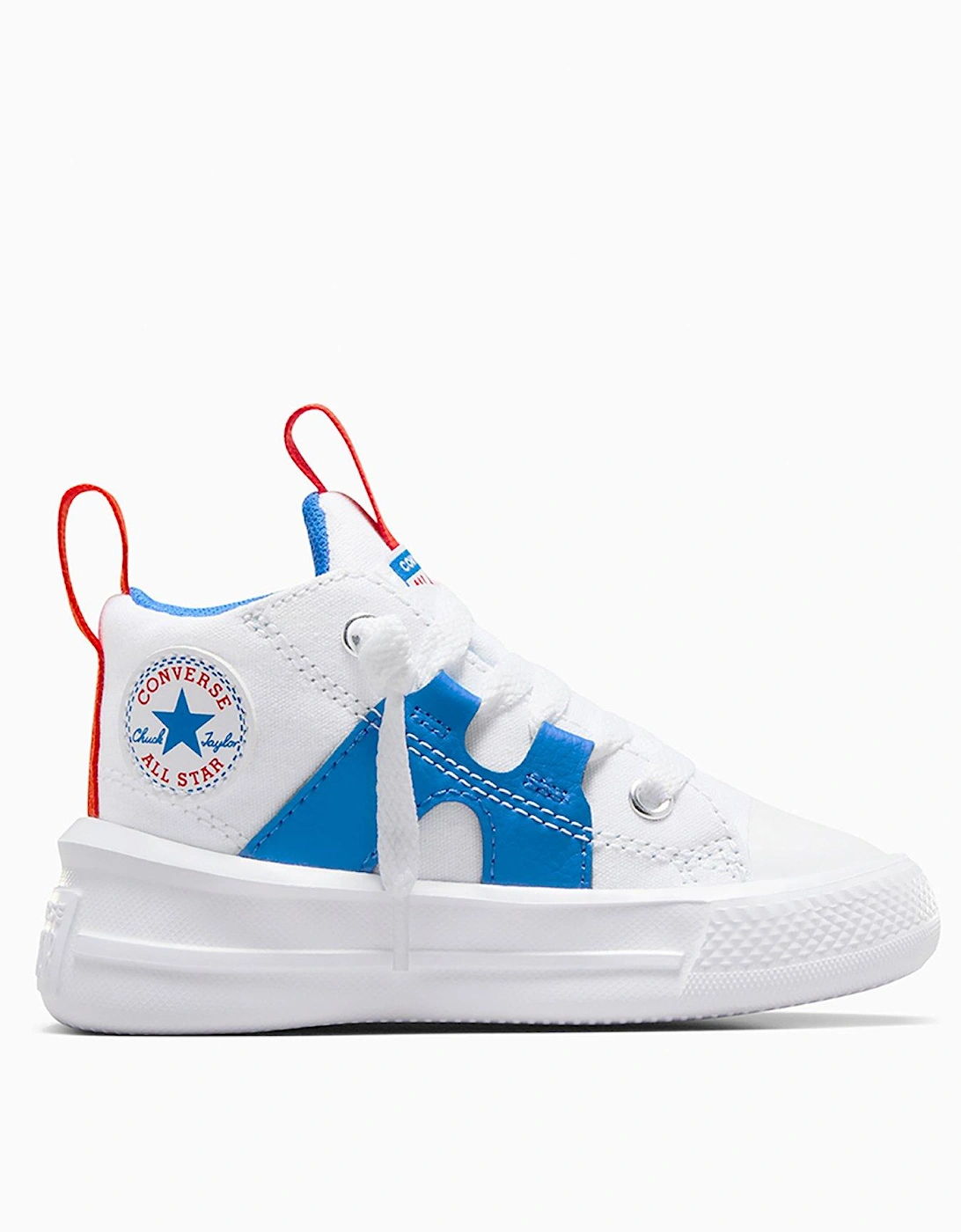 Infant Unisex Ultra Mid Trainers - White/Blue, 7 of 6