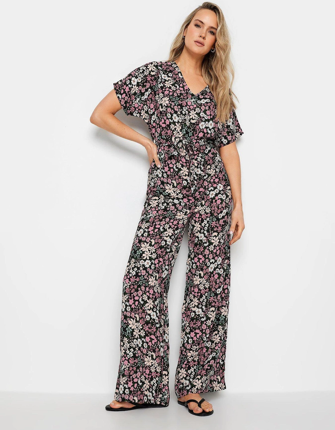Tall Floral Tie Waisted Jumpsuit, 2 of 1