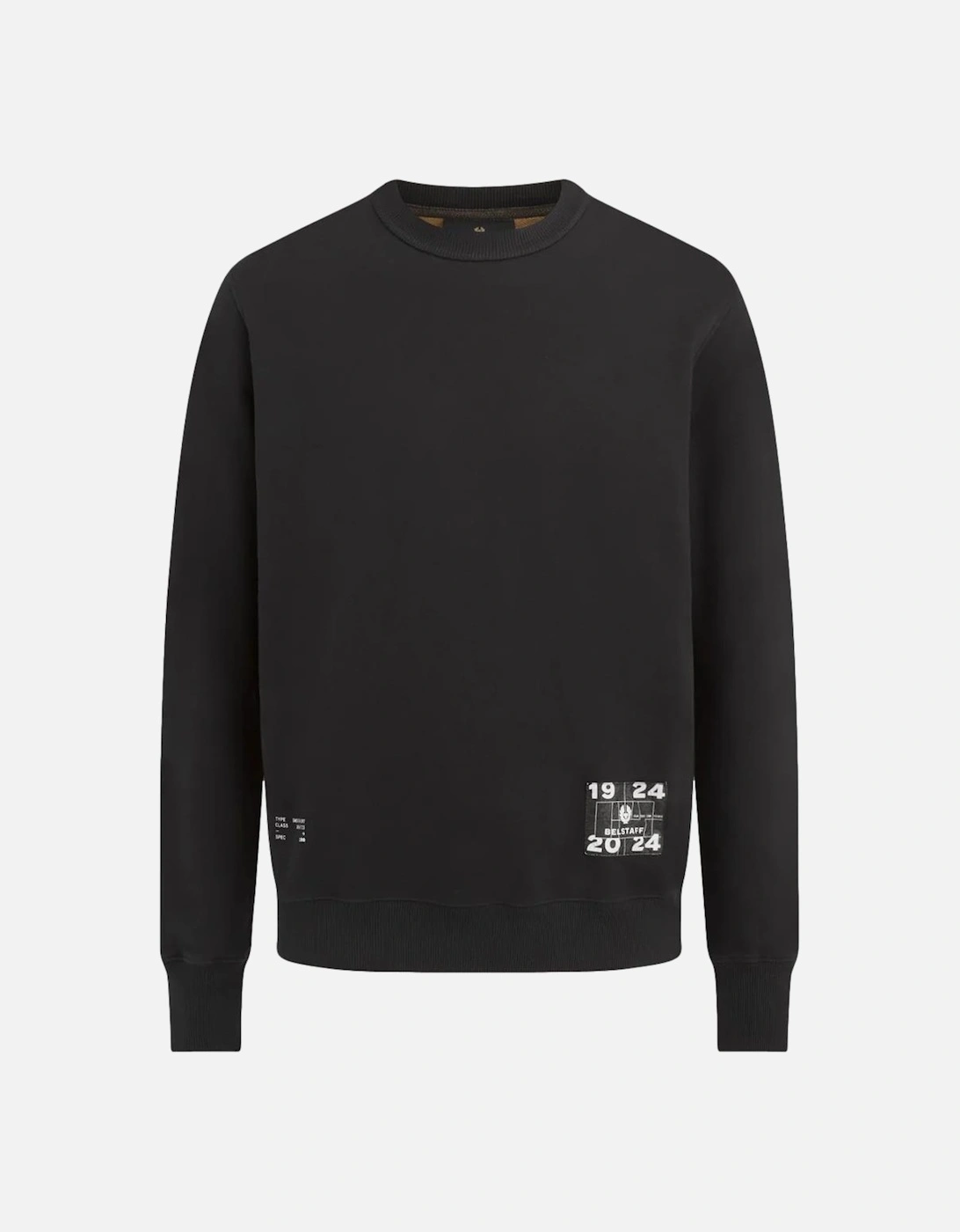 Centenary Applique Label Sweatshirt Black/British Khaki, 4 of 3