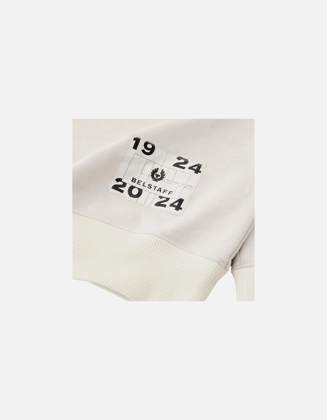 Centenary Applique Label Sweatshirt Chalk/British Khaki