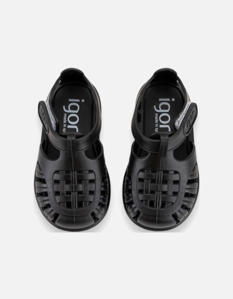 Black Tobby Sandal