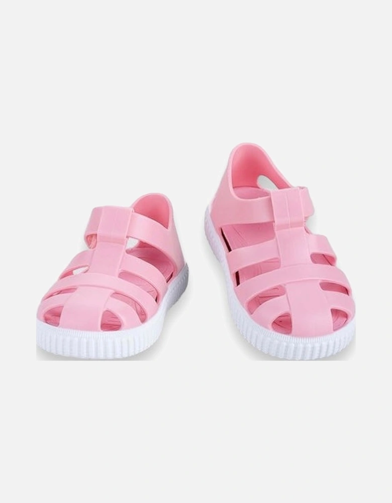 Pink Ribbed Sole Sandal
