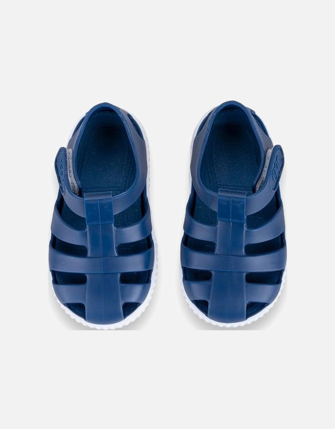Navy Ribbed Sole Sandals