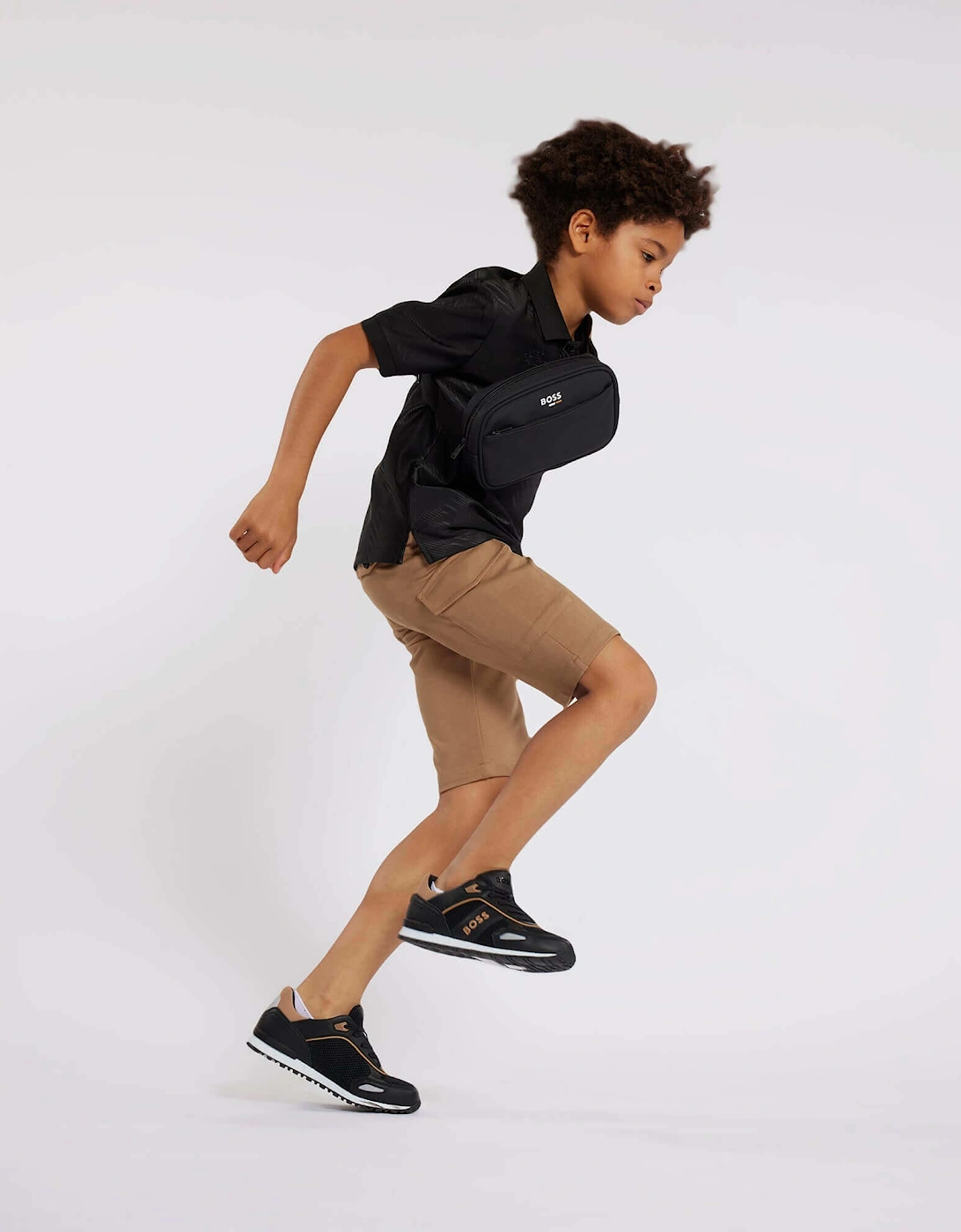 Boys Brown Cargo Shorts