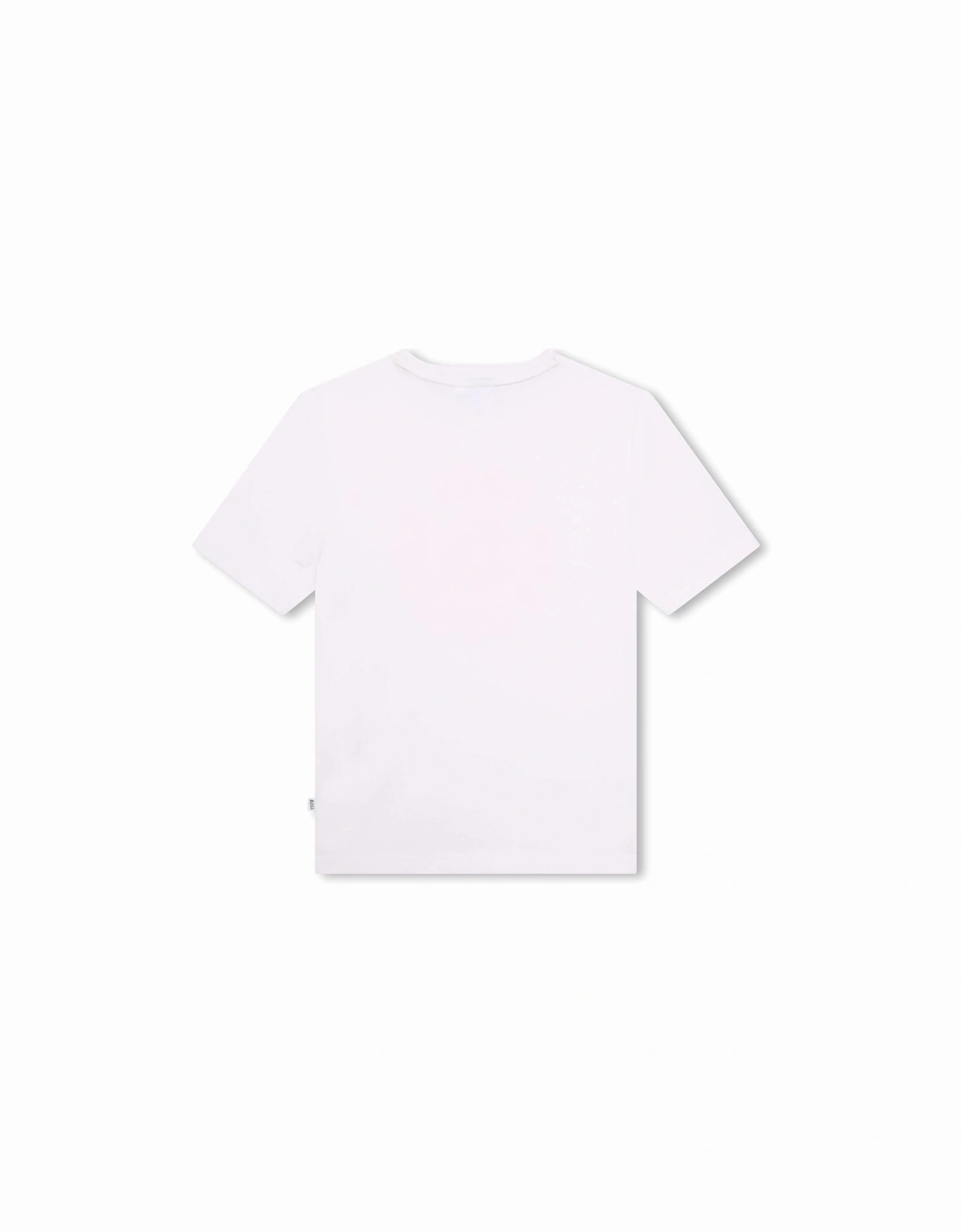 Boys White Short Sleeve Records Print T-Shirt