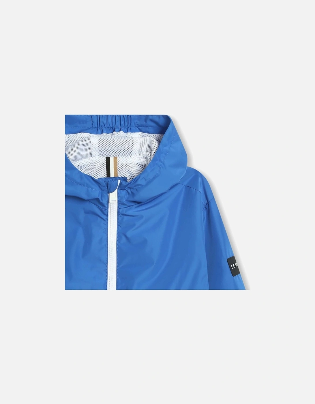 Boys Bright Blue Windbreaker Jacket