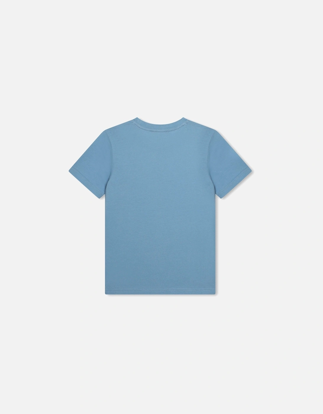 Boys Blue Bold Logo Cotton T-Shirt