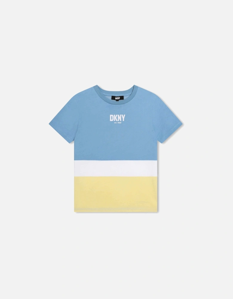 Boys Blue & Lemon Block T-Shirt