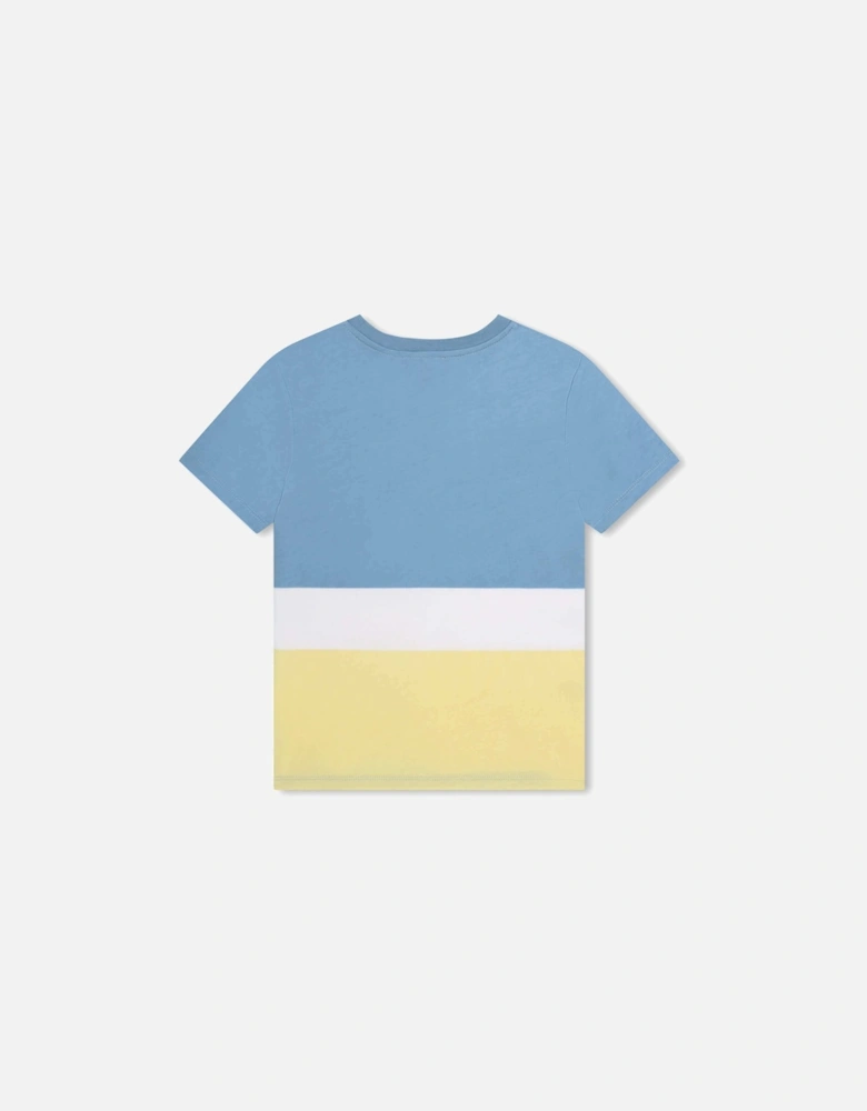 Boys Blue & Lemon Block T-Shirt