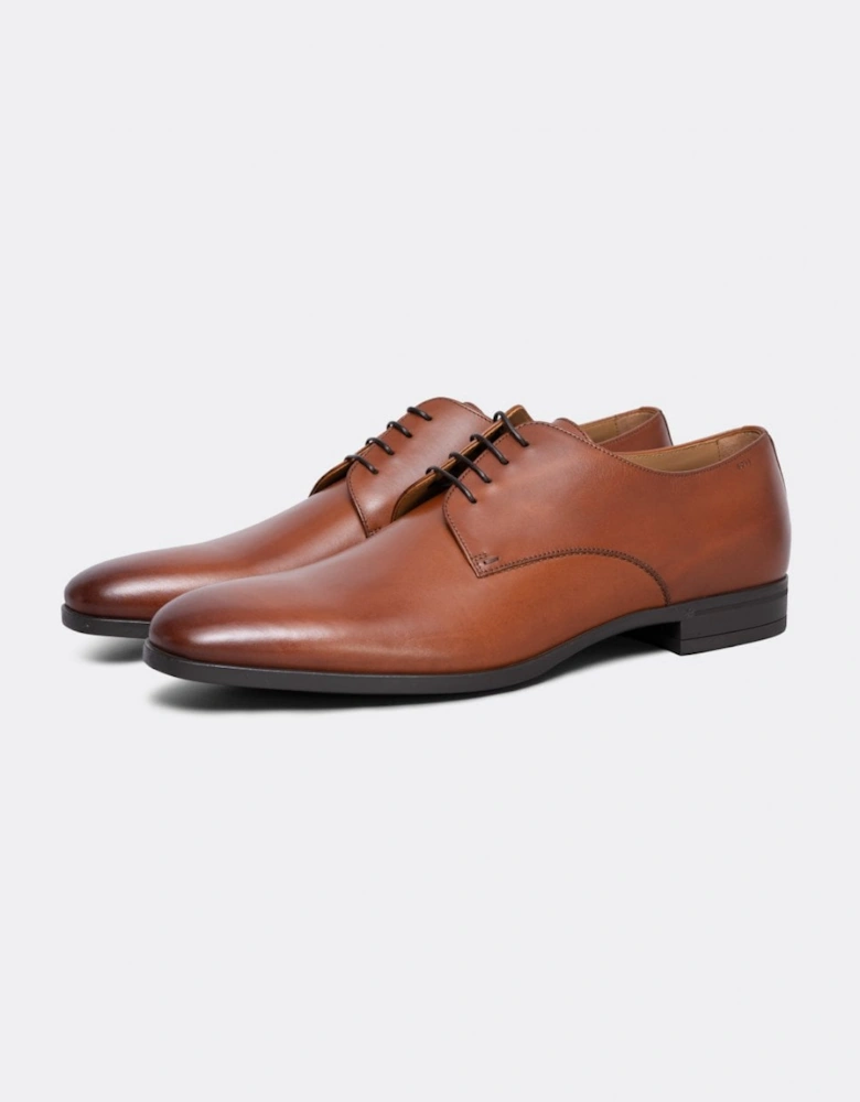 Orange Kensington Mens Leather Derby Shoes With Rubber Sole NOS