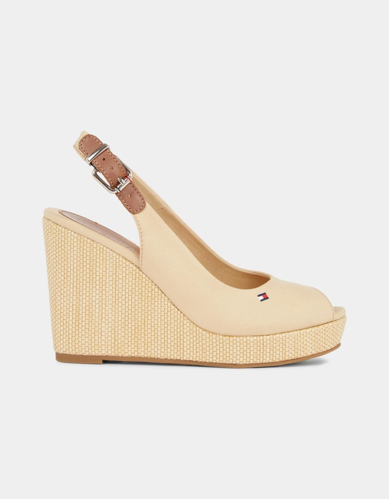 Iconic Elena Sling Back Wedge