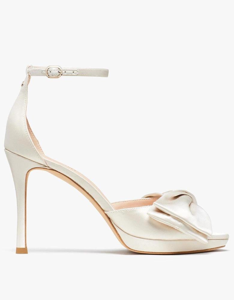 New York Bridal Bow heel - ivory.