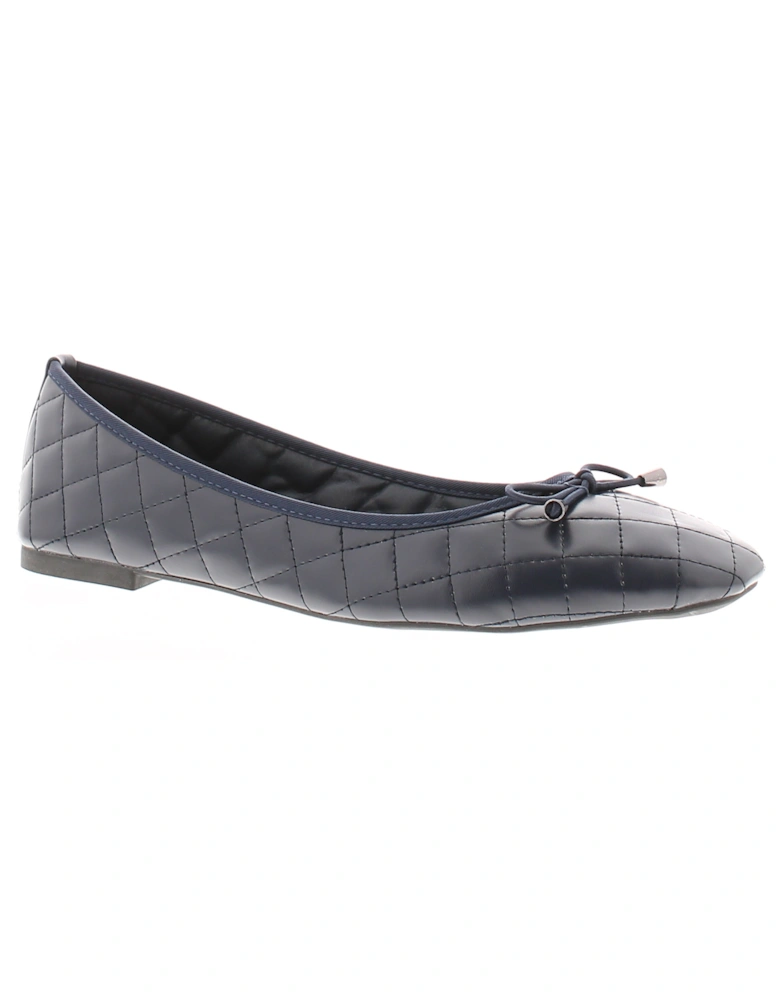 Womens Flat Shoes Ballerina Sansa Slip On navy UK Size