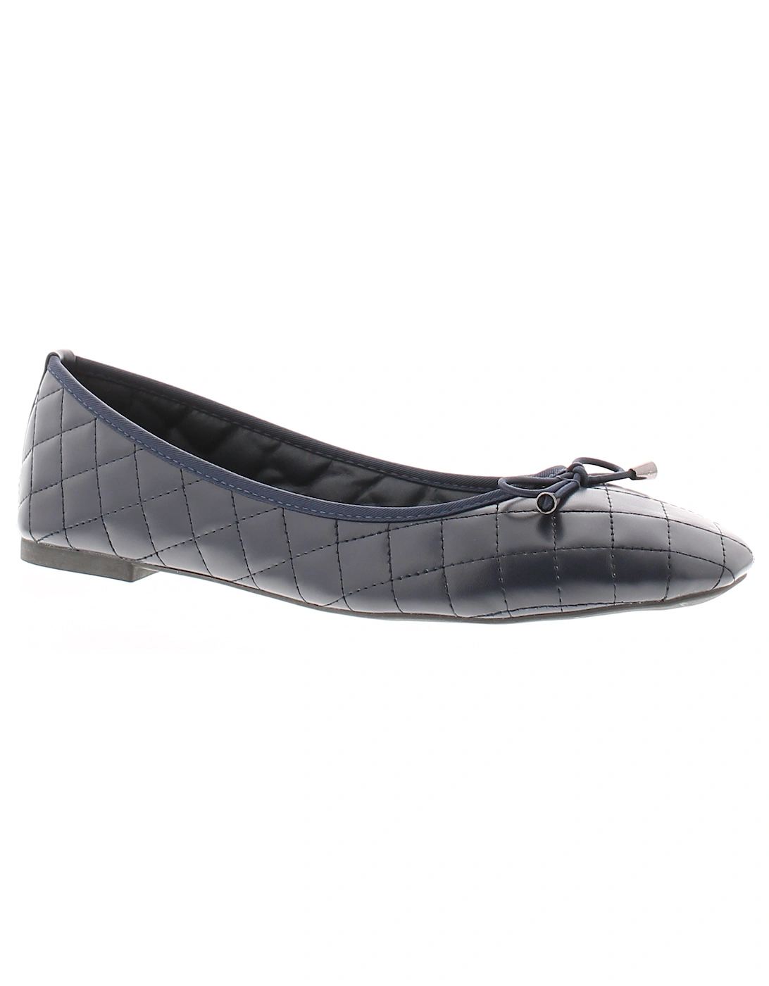 Womens Flat Shoes Ballerina Sansa Slip On navy UK Size, 6 of 5