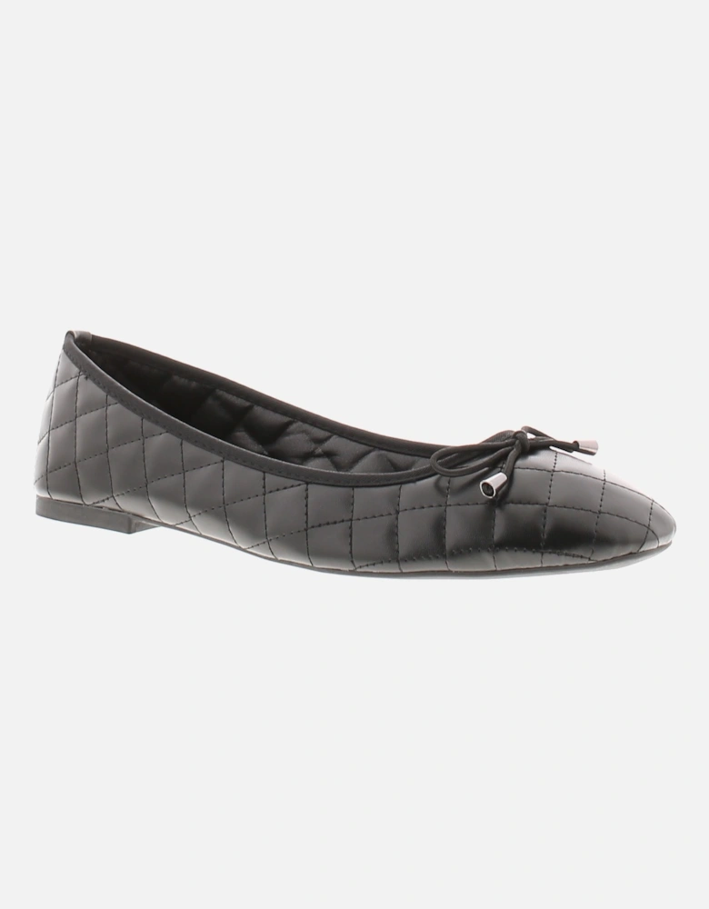 Womens Flat Shoes Ballerina Sansa Slip On black UK Size