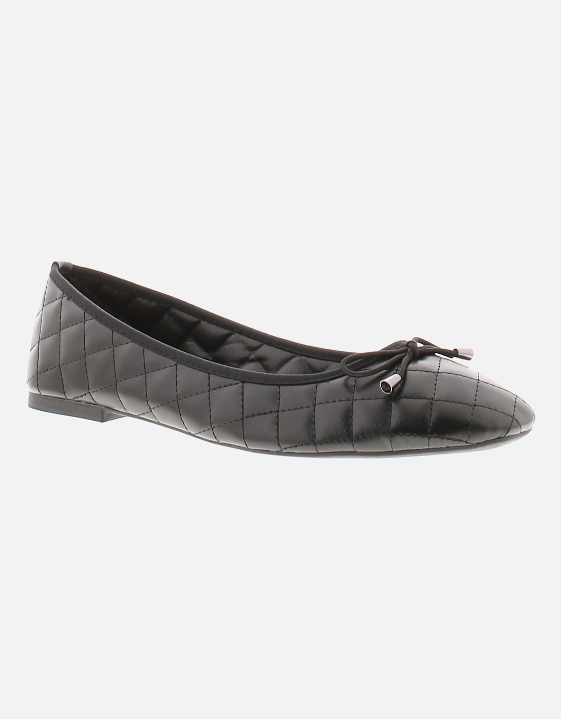 Womens Flat Shoes Ballerina Sansa Slip On black UK Size, 6 of 5