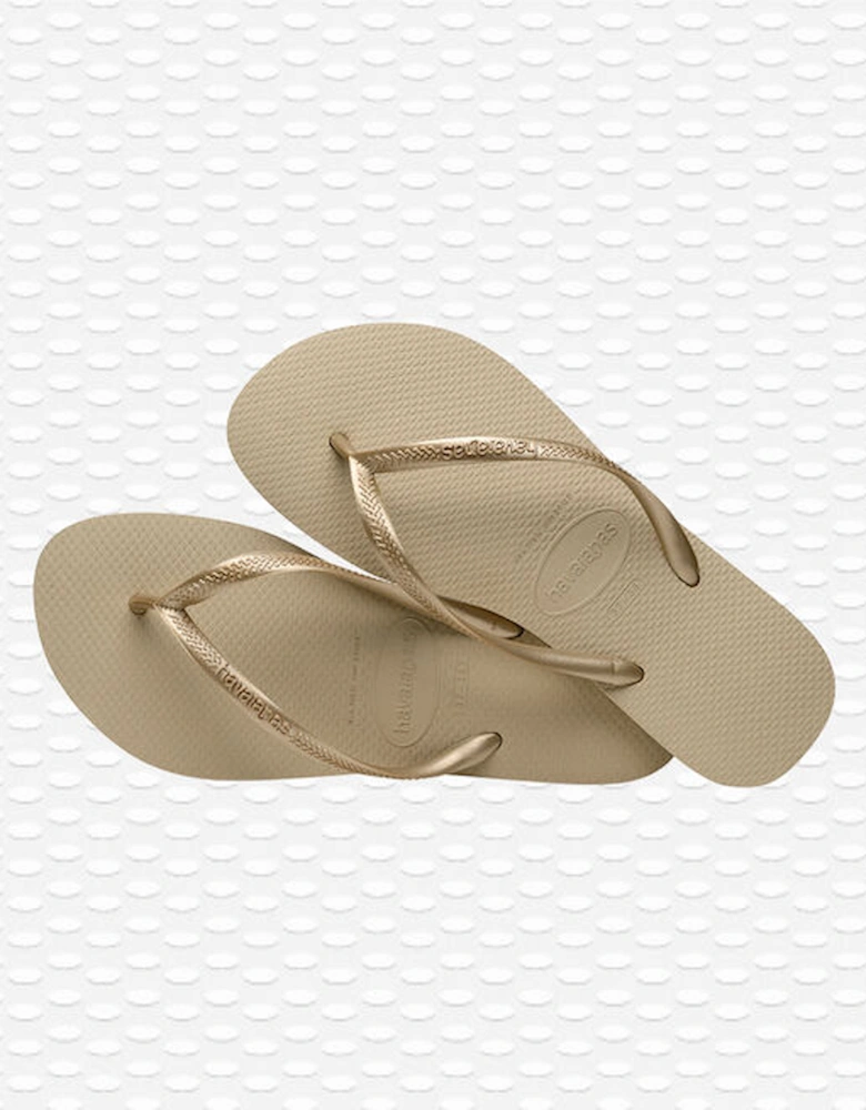 Slim Flip Flop Sand Grey/Light Golden