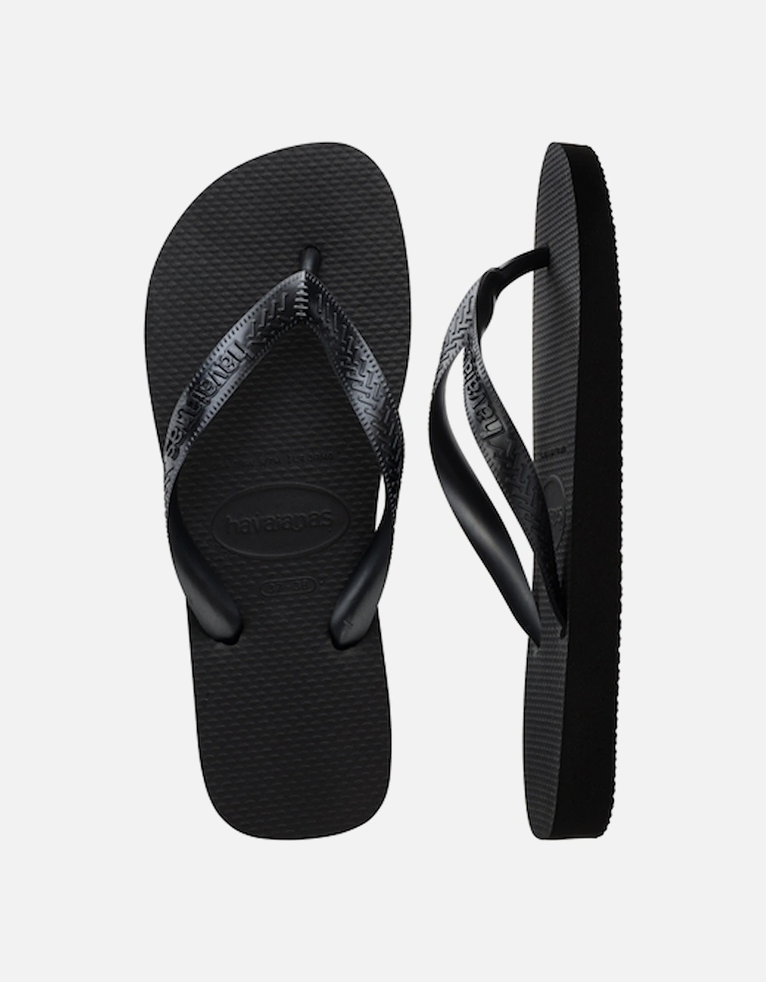 Women's Top Tiras Flip Flop Black