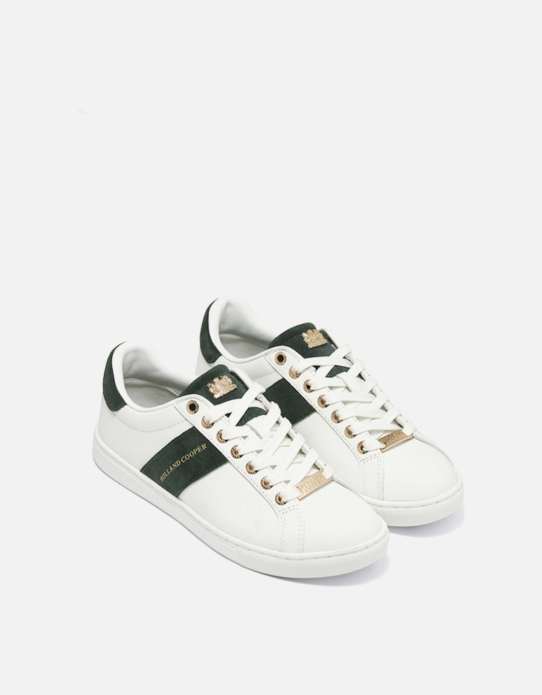 Knightsbridge Court Trainer White Racing Green, 9 of 8