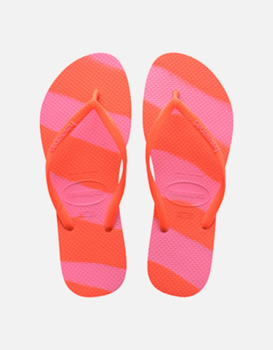 Women's Slim Colour Fun Flip Flop Neon Coral, 7 of 6