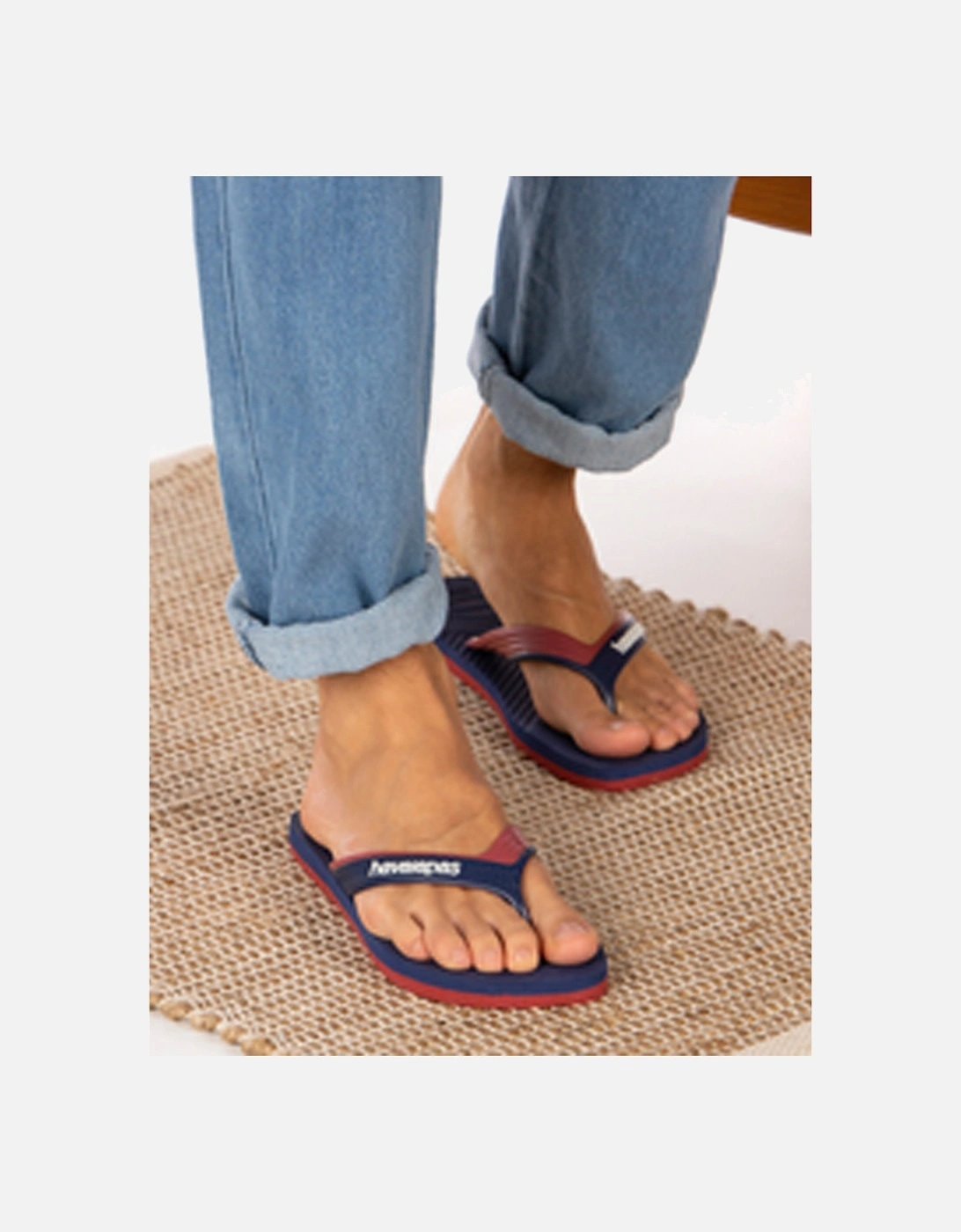 Men's Dual Flip Flop Navy Blue/Navy Blue