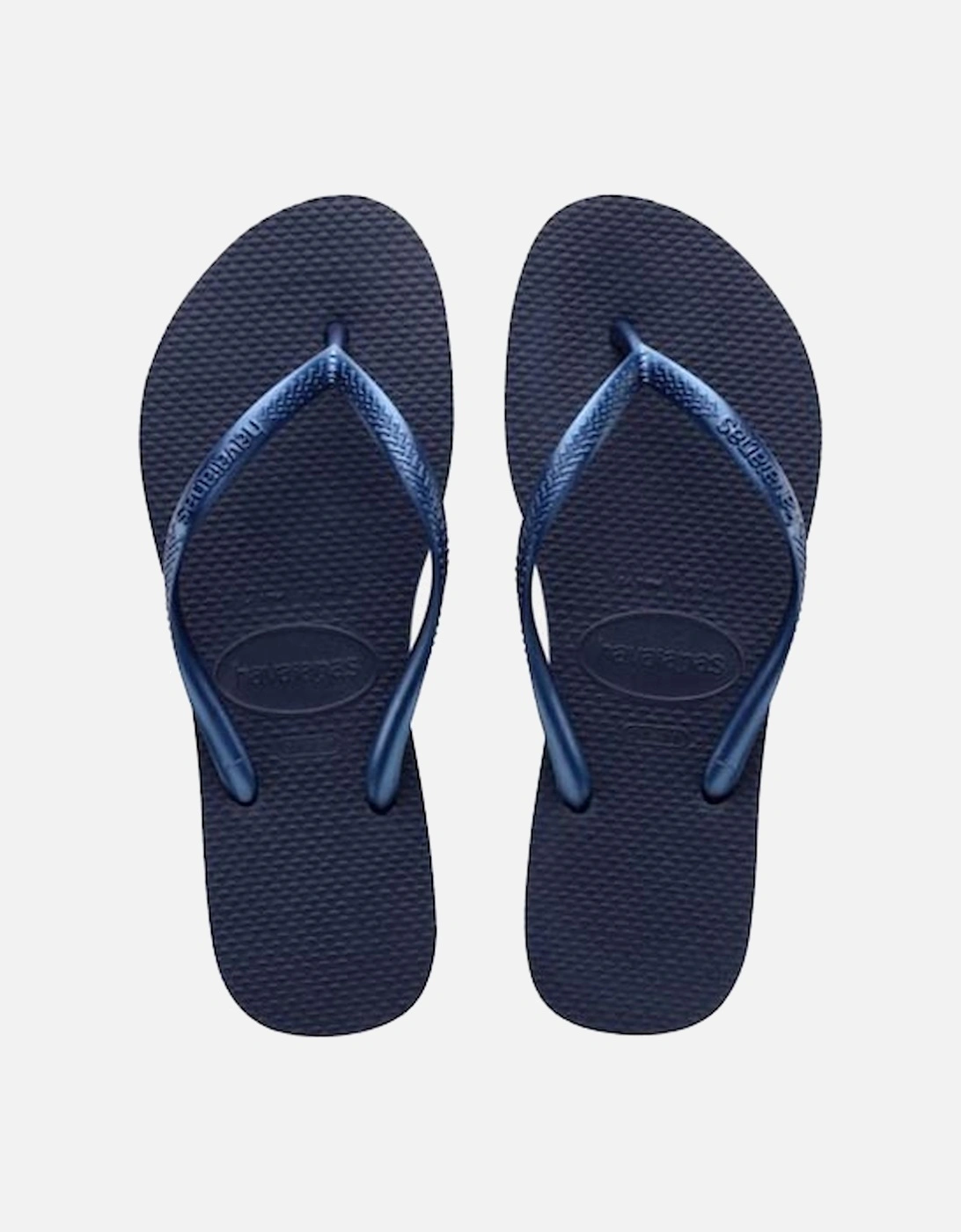 Women's Slim Flip Flops Navy Blue, 6 of 5