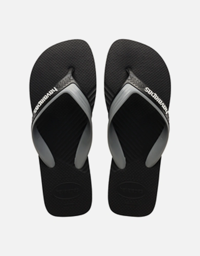 Men's Dual Flip Flop Black/Steel Grey