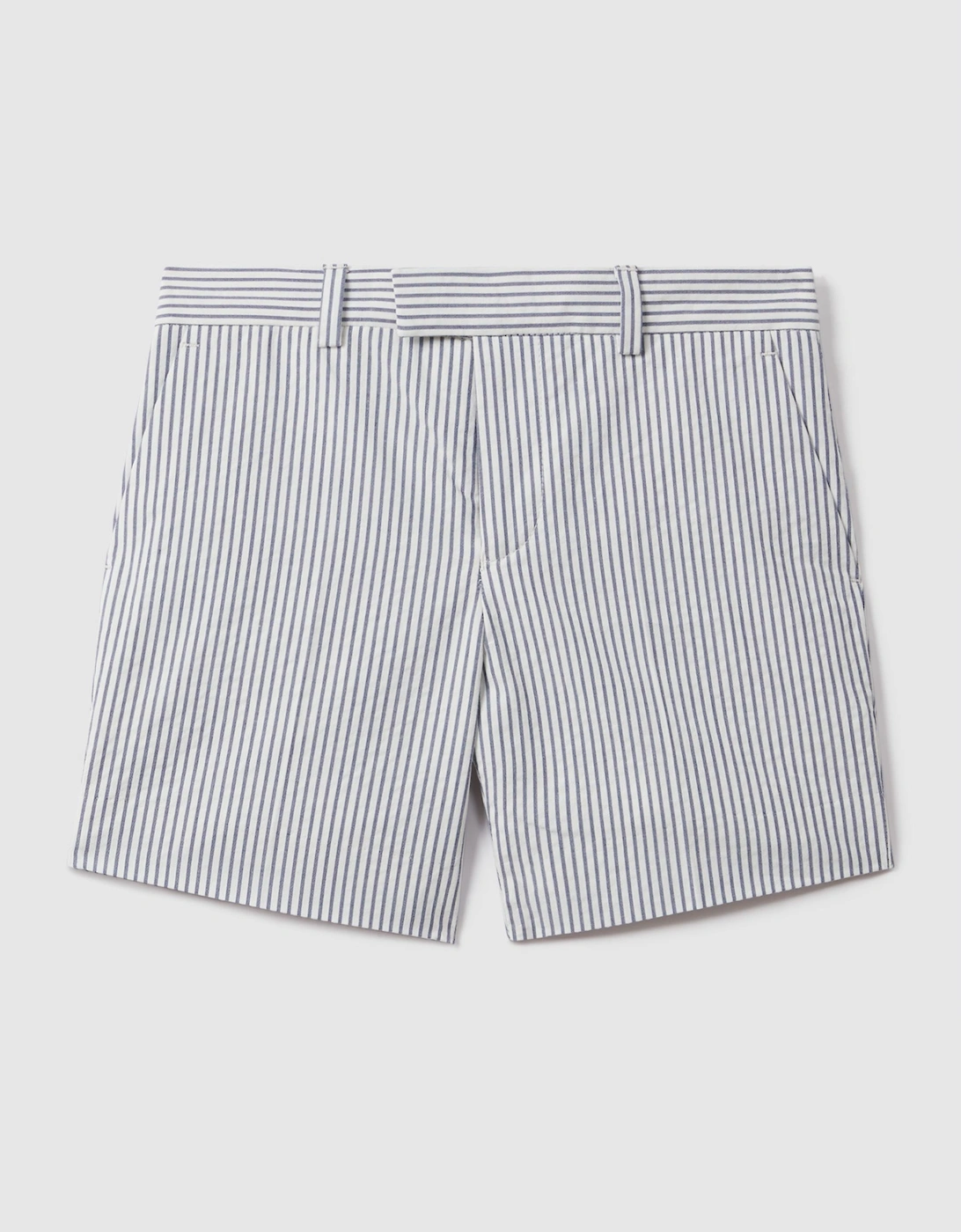 Seersucker Striped Adjuster Shorts, 2 of 1