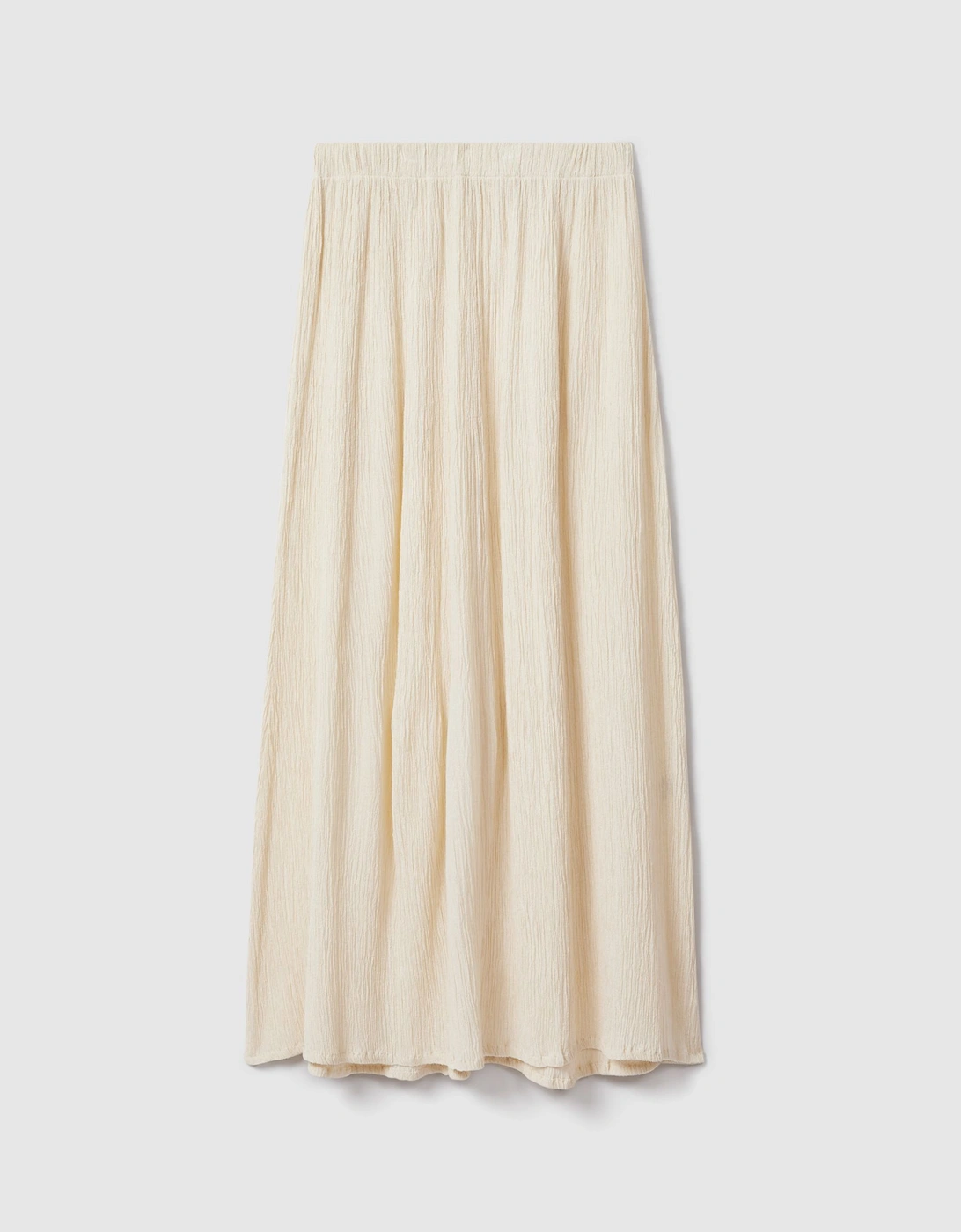 Savannah Morrow Cream Silk Blend Maxi Skirt, 2 of 1