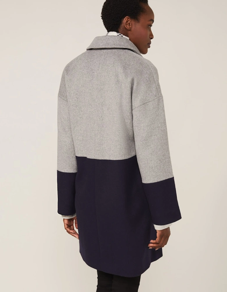 Emery Colourblock Wool Coat